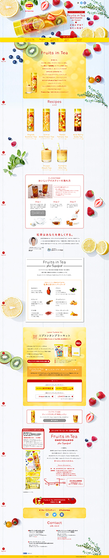 Lipton Fruits in Tea｜紅茶の専門家リプトンの保存されたLP画像