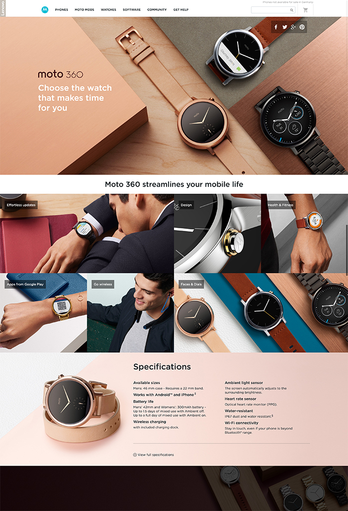 Moto360 Motorolaの保存されたLP画像